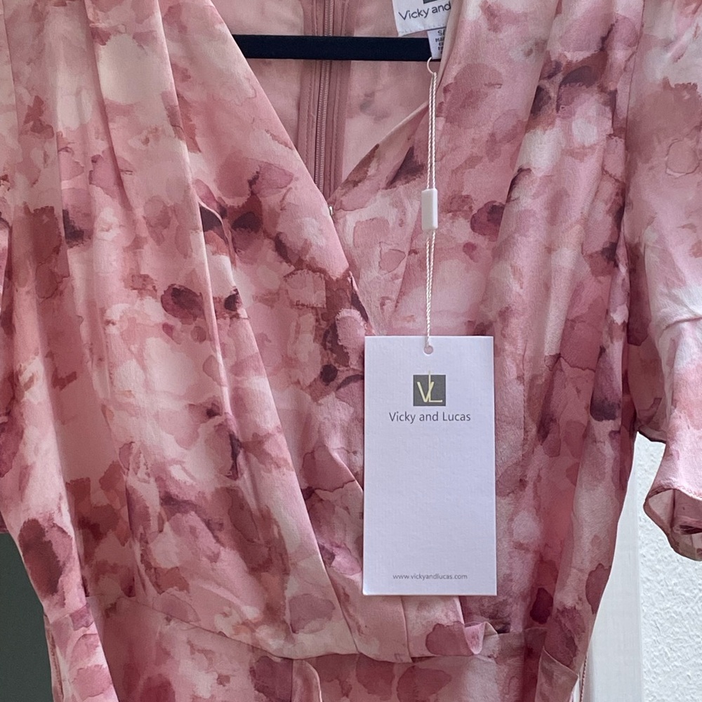 Pink Floral Wedding Guest Dress - Mother of the Bride, Wedding Guest Dress